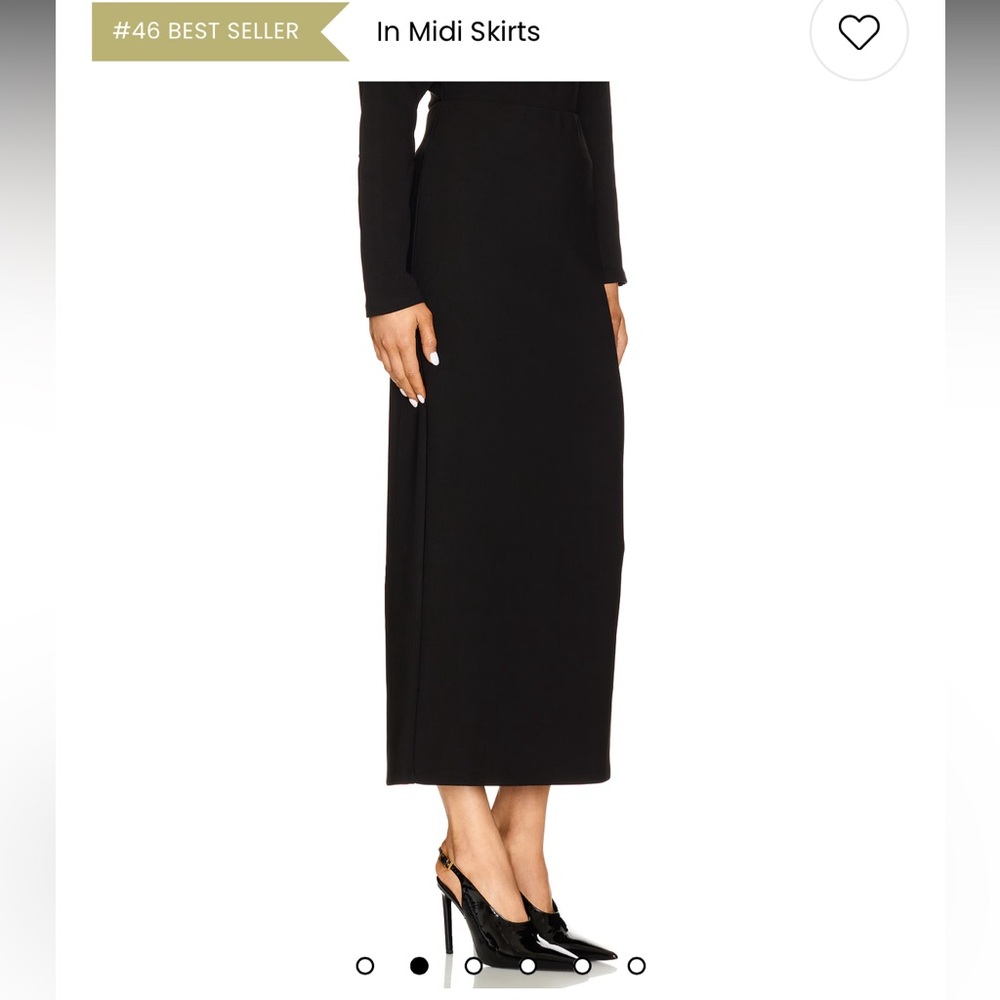 ASTR the label Elegant Black Midi Skirt